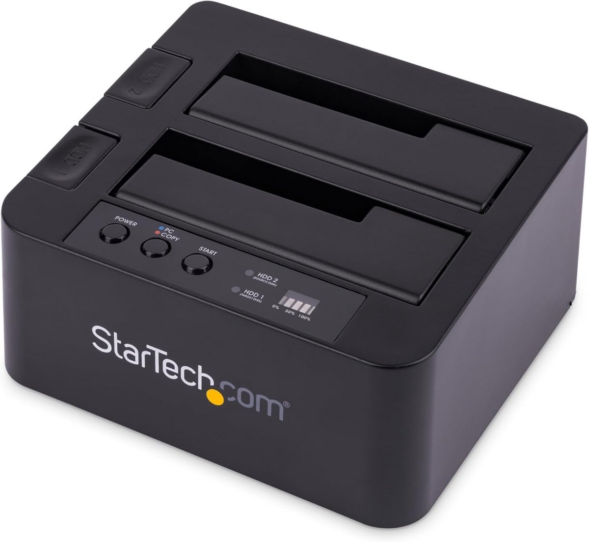 Hardeschijf Kloner - Docking Station - Data Overzetten - Standalone Kopiëren - Dual Bay - Zwart