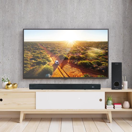 Draadloze Soundbar - Home Cinema - Films en Muziek - Met Subwoofer - 180 Watt - Zwart — afbeelding 2