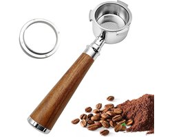Bottomless portafilter 51 mm voor DeLonghi EC680/EC685/EC885/EC890 met magnetische doseerfunnele, ideaal voor espresso en barista-ervaring