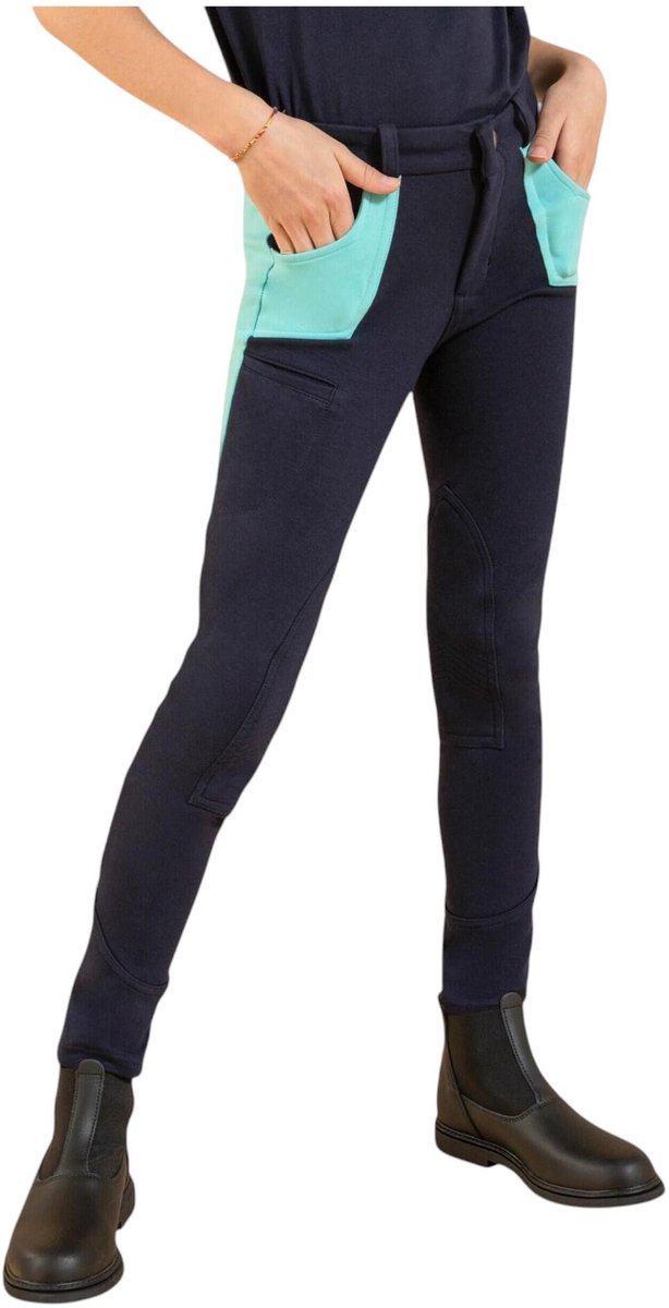Ego7 Jumping EJ dames rijbroek kneegrip White maat 38