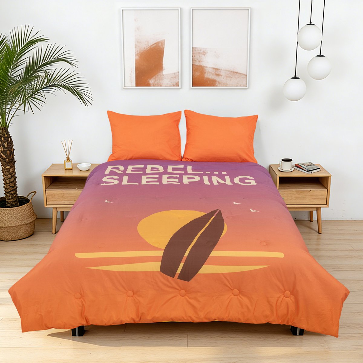 Take-it-Lazy - The Rebel Surfer - Wasbaar hoesloos dekbed