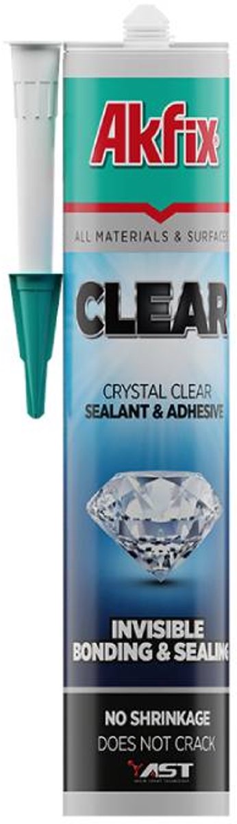 AKFIX Clear AST Hybrikit MS Polymeer Transparant - 290ML