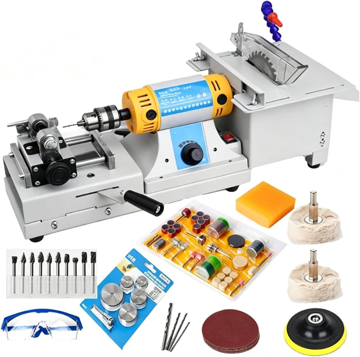 Mini Edelsteen Slijpmachine - Polijstmachine Hobby - Sieraden Maken - Krachtige 750W Motor - 10.000 Tpm - Meerkleurig