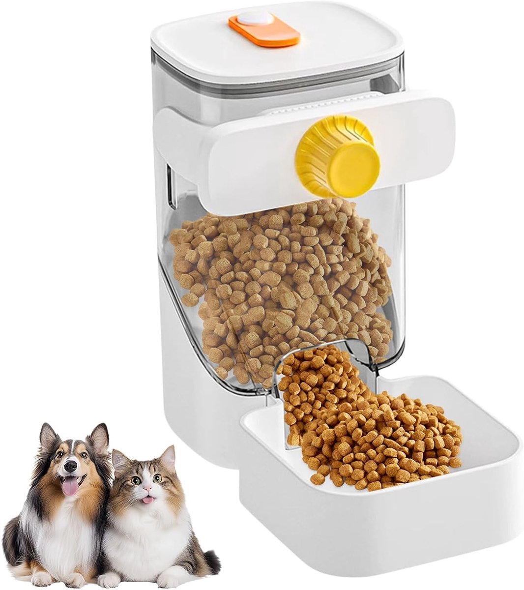 Automatische Voederdispenser voor Huisdieren, Geschikt voor Honden en Katten, 1200ml Capaciteit, Ideaal voor Kleine Dieren en Konijnen