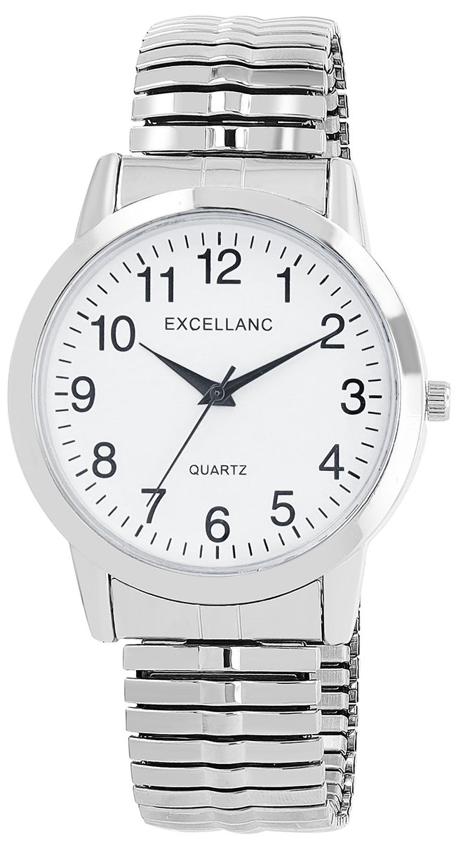 EXCELLANC Herenhorloge van roestvrij staal 2700025 Herenhorloge met roestvrijstalen band