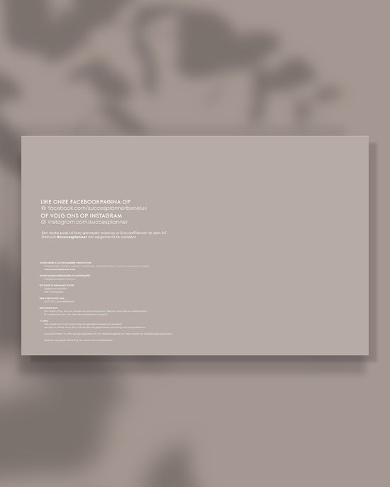 Oudroze academische SuccesPlanner '22-'23 - weekplanner & agenda - combineert je privé en school in één planner - Oudroze - augustus '22 - juli '23