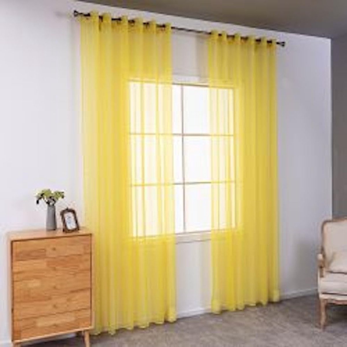 MTTproducts- Gordijnen 2 Stuks - Verduisterend/Oogjesgordijnen - Lichtdoorlatend/Halftransparant - Polyester - 4 Maten Verkrijgbaar - Klantenservice 24/7 - Raamdecoratie