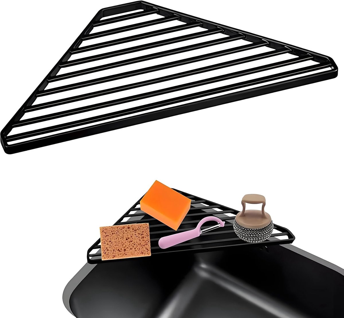 Dailygoods- Spoelbakorganizer Roestvrij Staal - Multifunctionele
