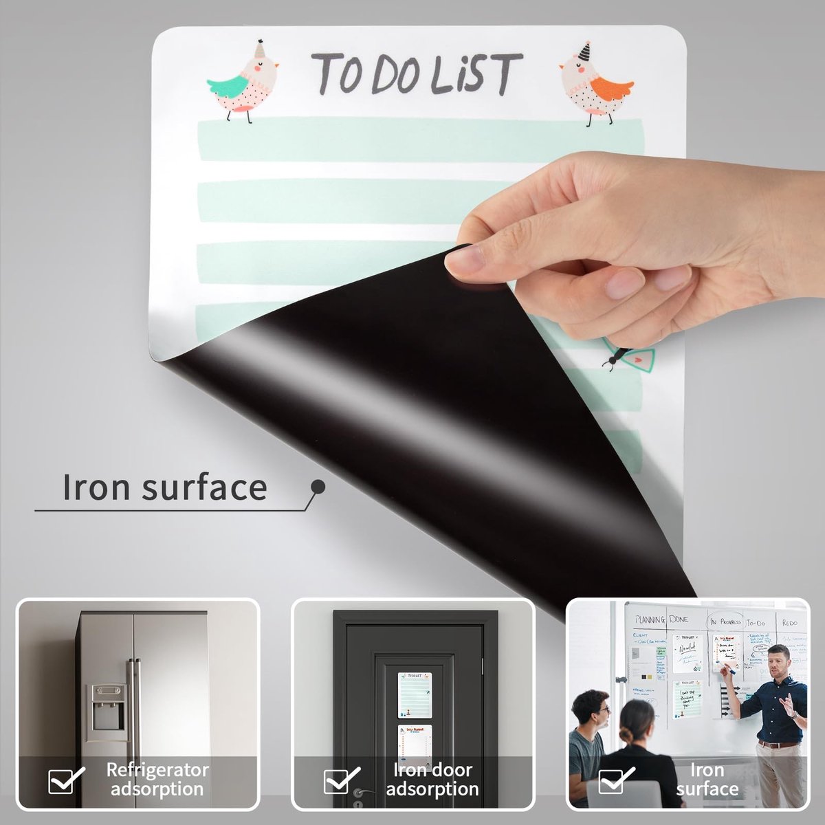 Magnetische to-do-lijst - praktische dagplanner voor koelkast - 1 stuk - groen - A4 — cadeau in Kalenders & Planners - foto 6