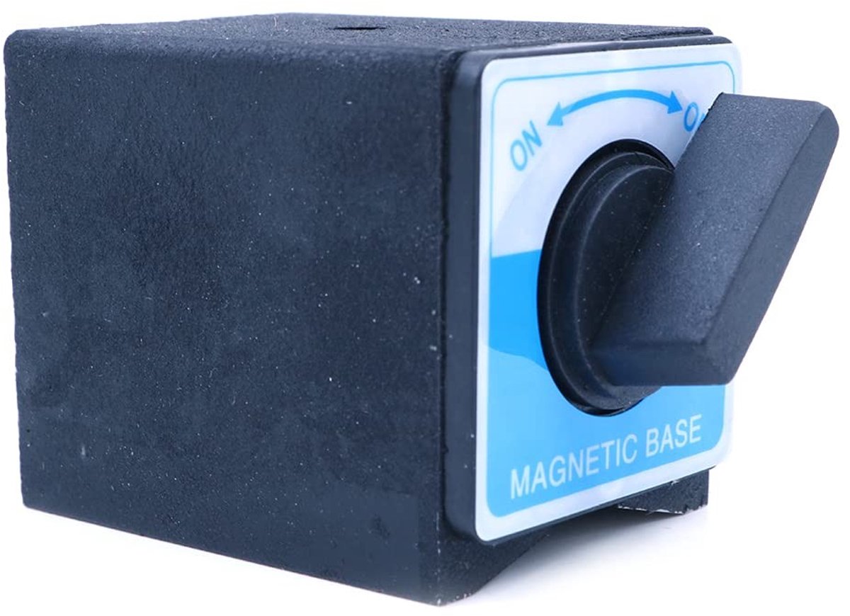 Dailygoods - Magnetische Houder - Sterke Grip - Zwart - Bed Aan/Uit Schakelaar - Ideaal voor Thuisgebruik - 65x50x55mm