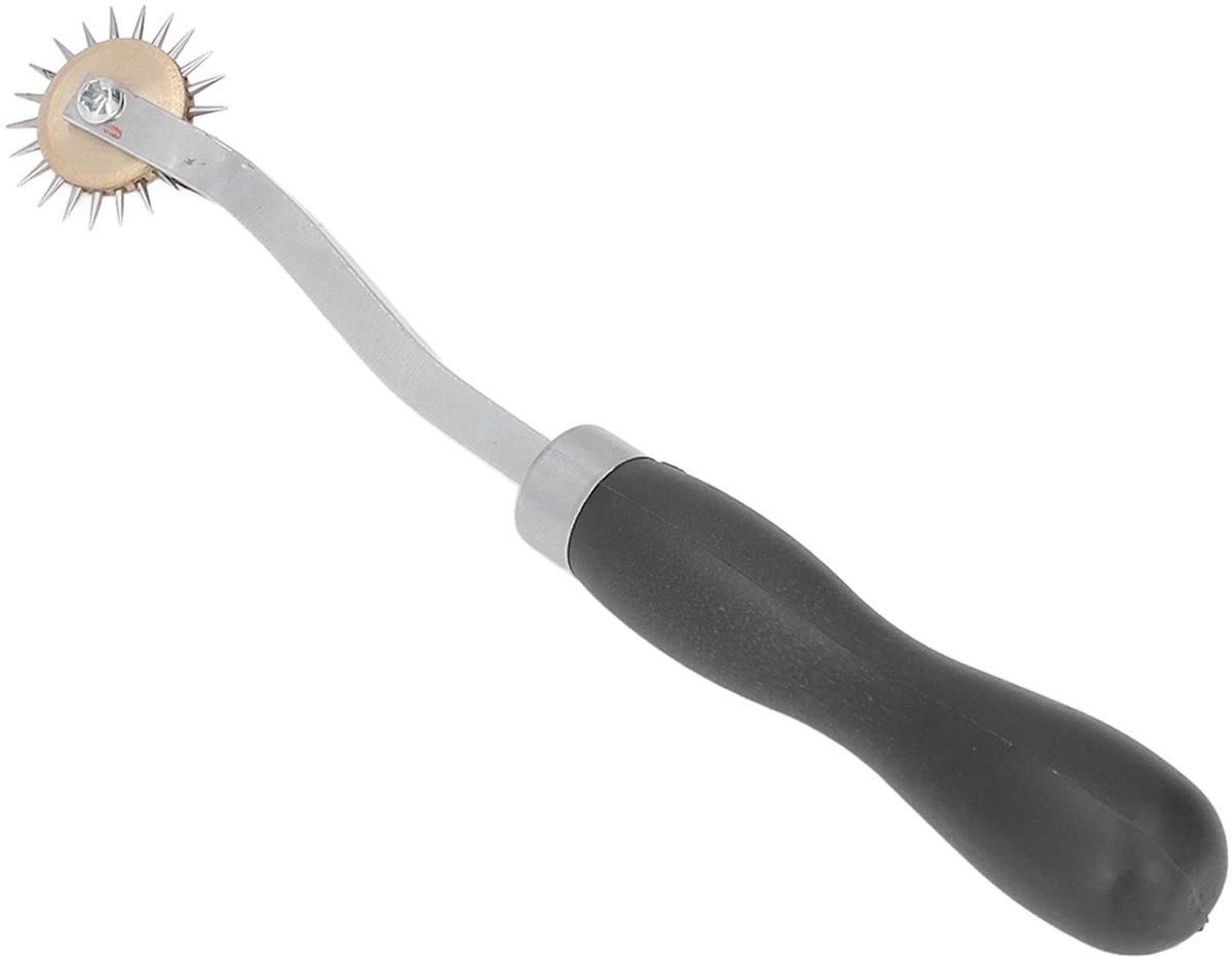 Dailygoods- Perforatietool Roestvrij Staal - Naaldpuntvolgwiel - Professioneel Gereedschap - Voor Doek/Papier/Leer - Sterke Functionaliteit - Duurzaam - Naaldpuntwiel