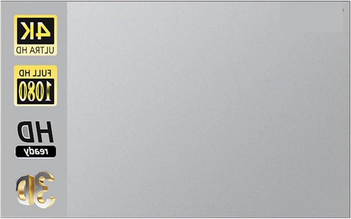 Projectiescherm Grijs - Projectorscherm Opvouwbaar - Thuisfeest Buiten - Anti-Licht Reflecterend - 50 inch 16:9 - Grijs
