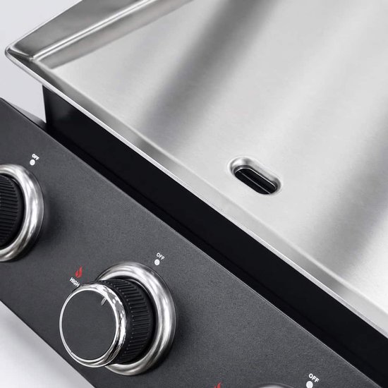 Patton Vigor A300 Plancha Gasbarbecue met RVS Bakplaat - 3 Branders van Patton — afbeelding 4