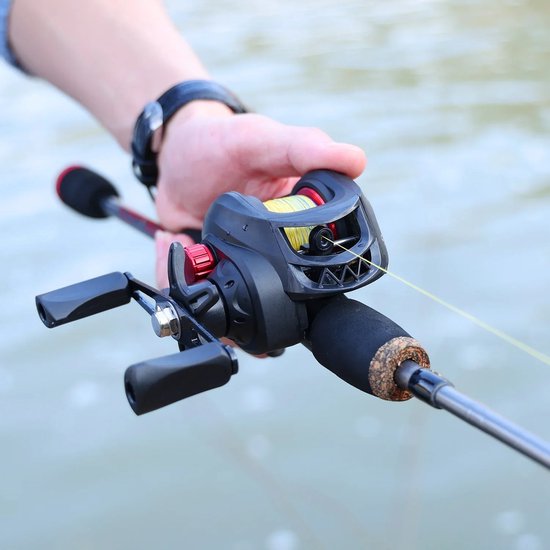 HOB Telescopische Vishengel Set - Hengelset - Werphengel - Carbon - 1,8 m - Vishengel set - Hengelsport - Vis Hengel van hob — afbeelding 3