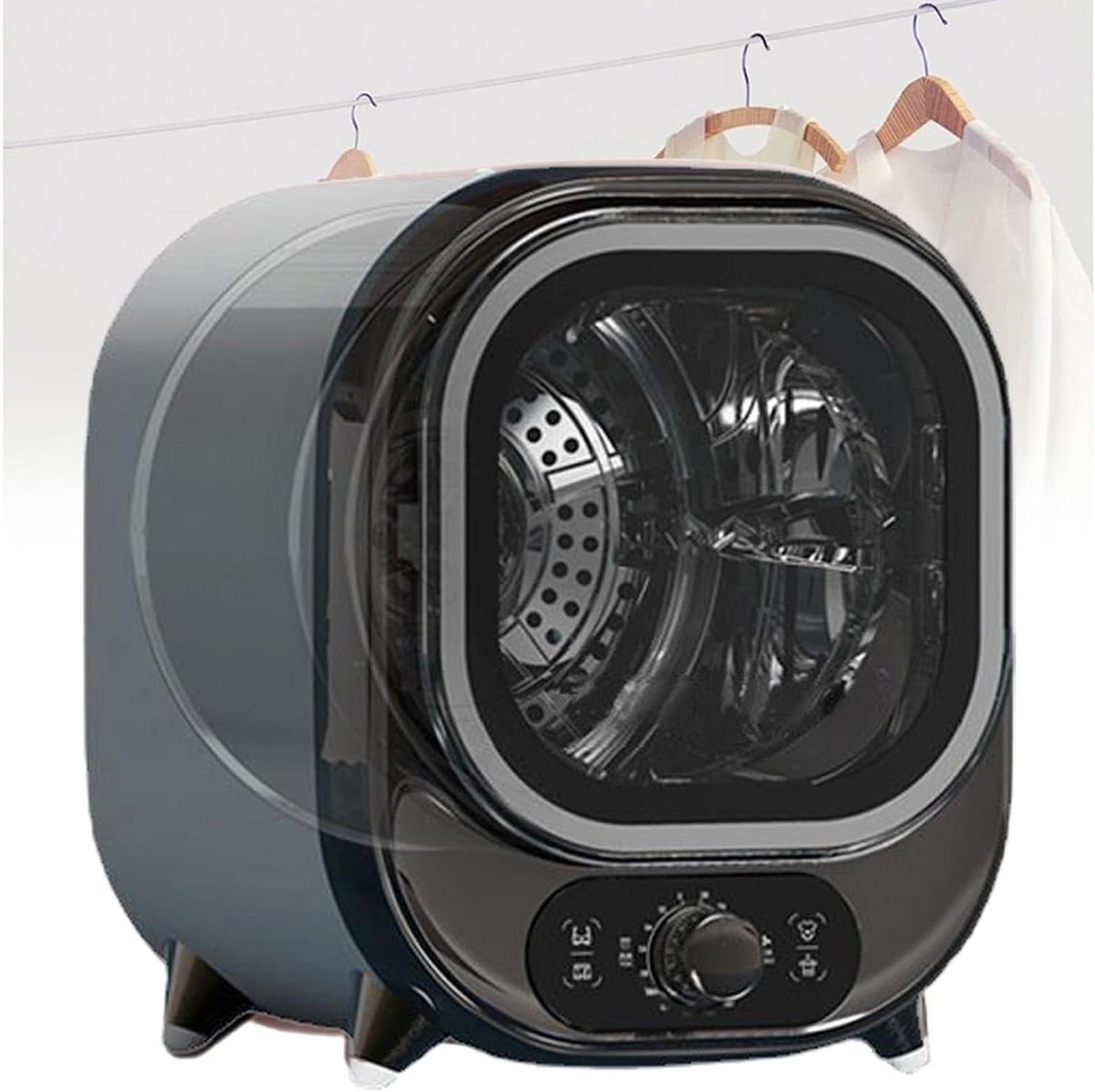 Draagbare Wasdroger Kleine Condensdroger Snel Kleding Drogen Blauw Licht Sterilisatie 0.8 kg Capaciteit Wit