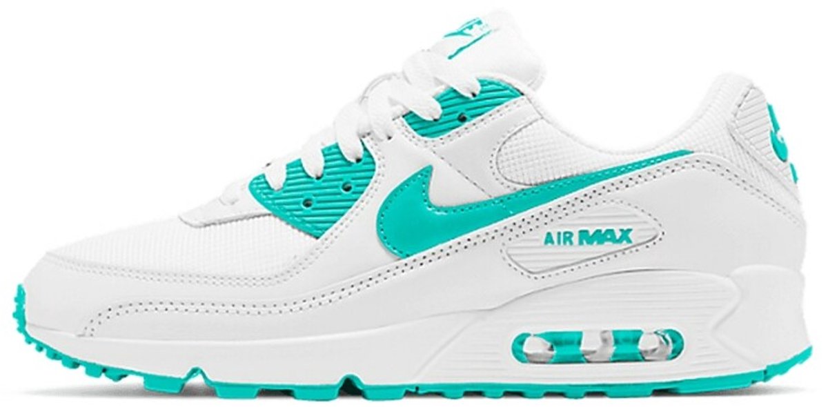 Nike air max 90 hyper jade Wit