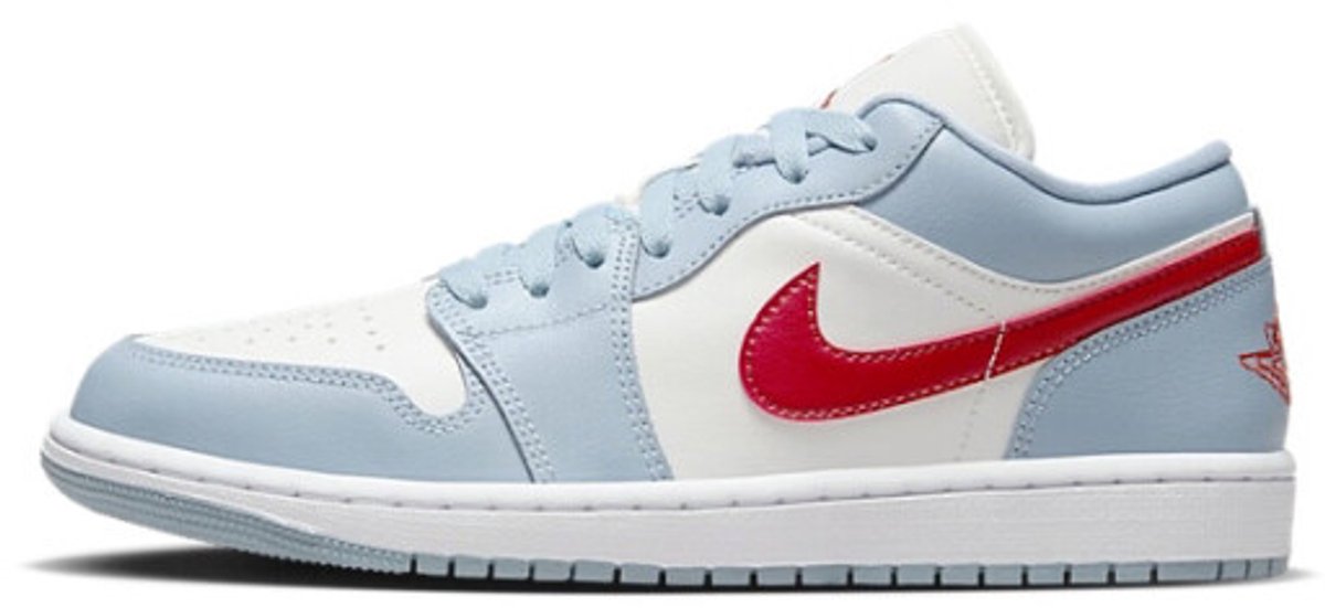 Jordan 1 Low Blue Whisper Dune Red (Women's)