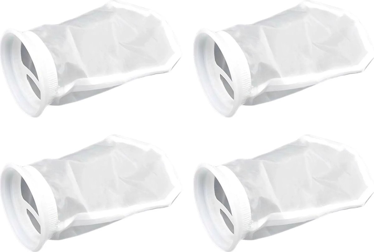 Een set van 4 nylon IBC-tankfilters, geschikt voor IBC-regenwatertanks van 1000 liter; de nylon filterdoppen zijn ook geschikt voor IBC-regenwatertanks.