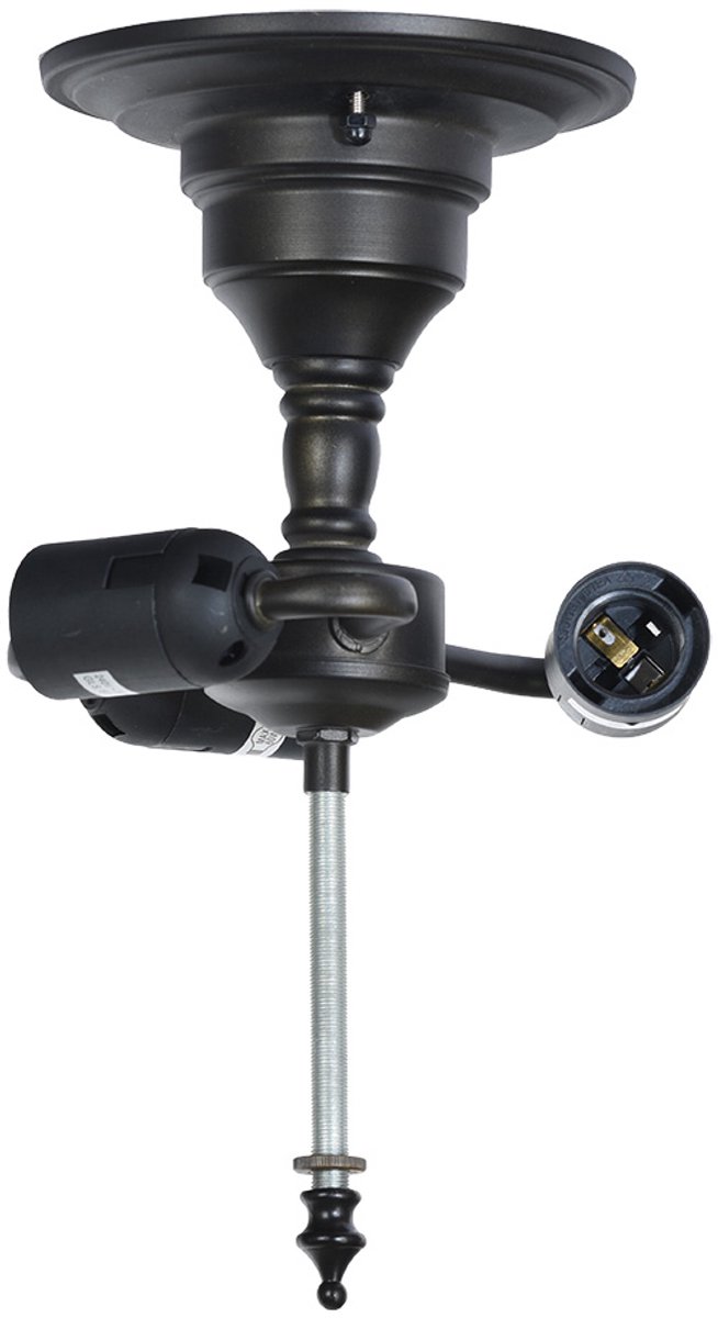 Lumilamp Hanglamp Tiffany 18x10x20 cm E27/max 3x40W Zwart Metaal