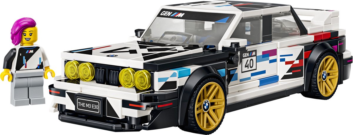 LEGO Speed Champions BMW M3 (E30) Auto Bouwpakket voor Kinderen en Kinderkamer Decoratie 77263 — afbeelding 8