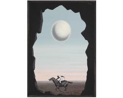 René Magritte - Le jockey perdu Poster met Lijst 70x100 cm - inclusief lijst