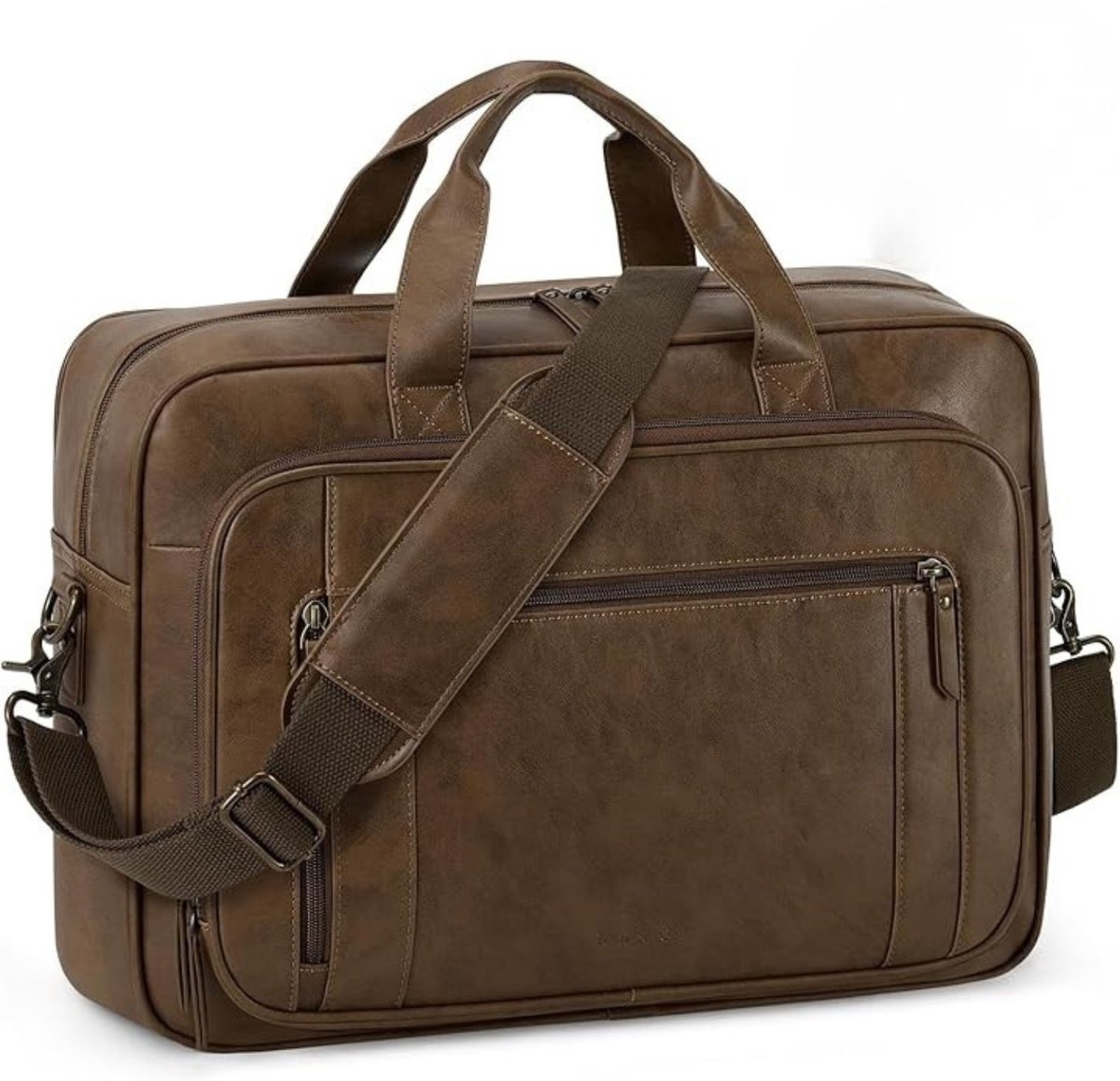 Leren Laptoptas - Laptoptas - Leren Tas - Luxe Leren Laptoptas - Werktas - Schoudertas - Business Tas - Leren Business Tas - 16 inch - Bruin - van Imperatoris
