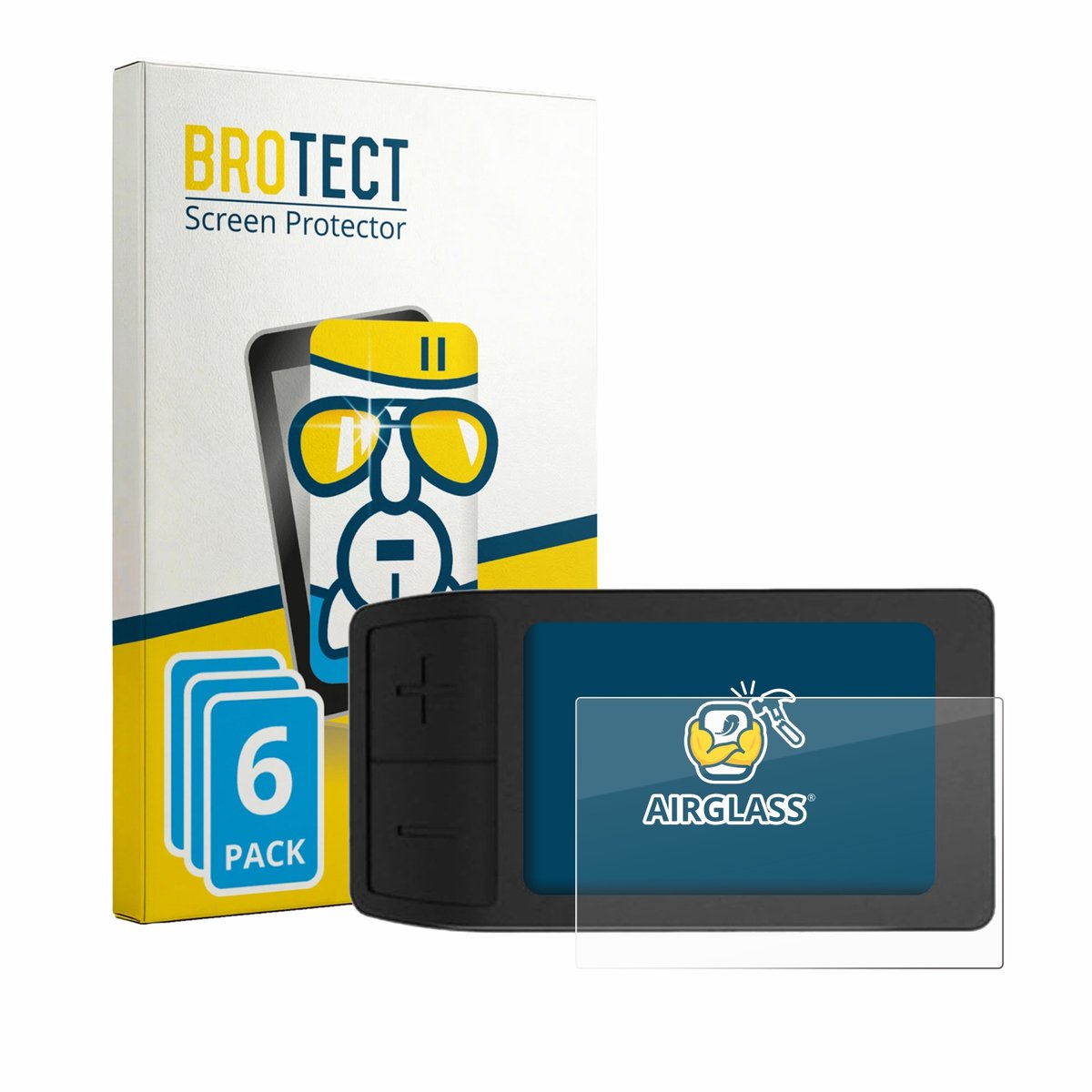 Screenprotector 6 Stuks voor Gdfnmogo Bike Computer Beschermglas transparant