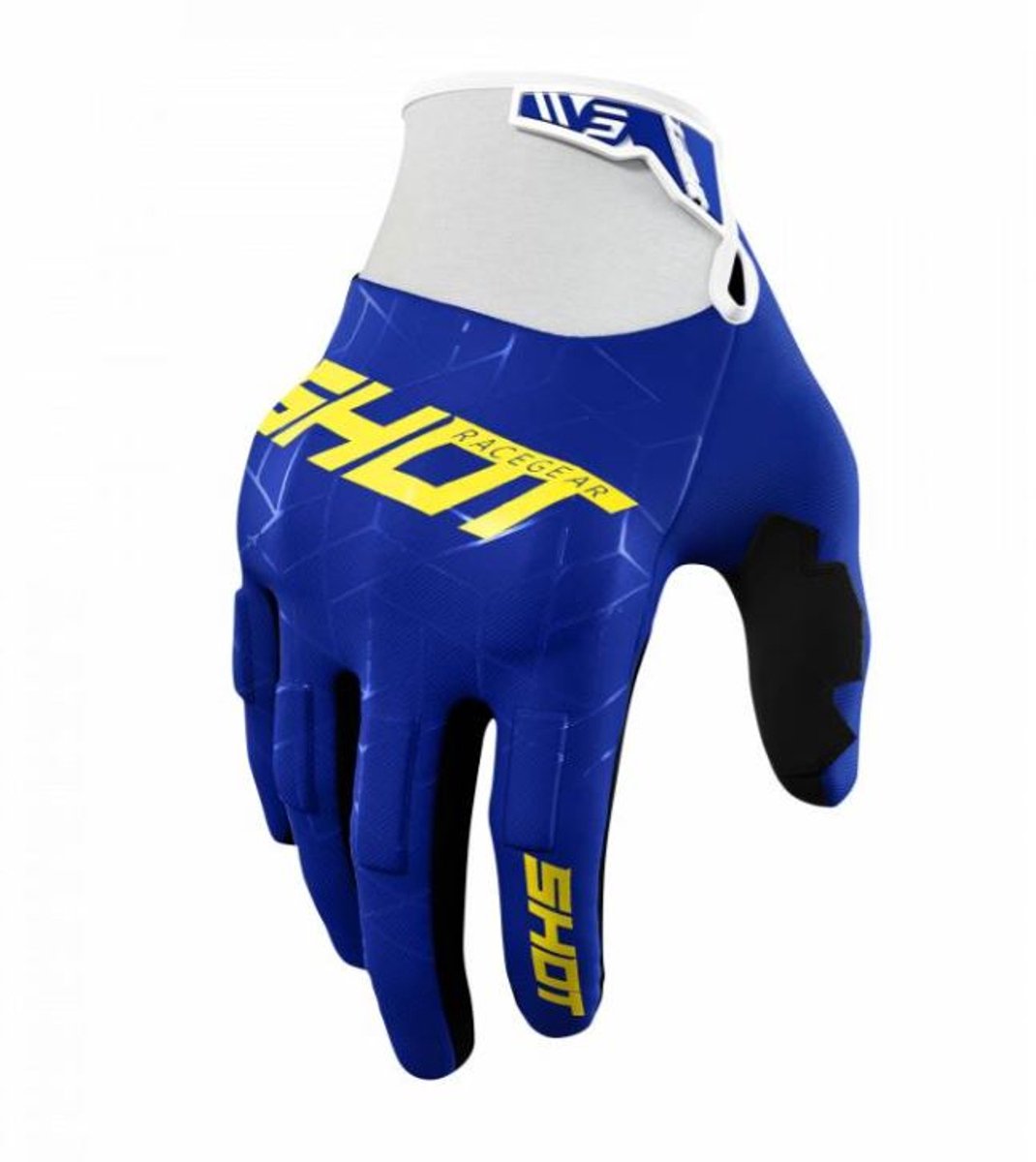 SHOT Drift Spider Navy Geel - Handschoen