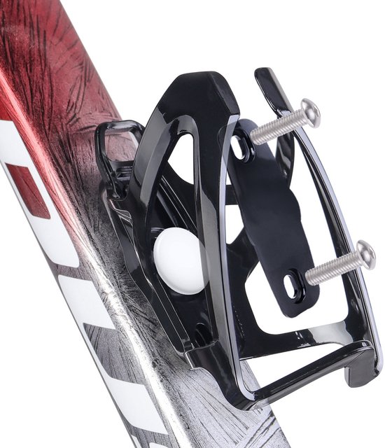 Bidonhouder Fiets - Geschikt voor Apple AirTag Houder Fiets - 13.6x7.5cm - Inclusief Adapter & Montagekit - Lichtgewicht - Universeel - Zwart van Merkloos — afbeelding 3