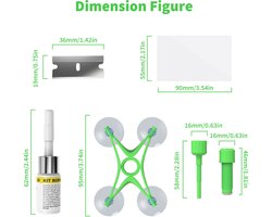 Auto Glas Reparatie Set – Voorruit Scheur Reparatievloeistof – DIY Reparatie Tool
