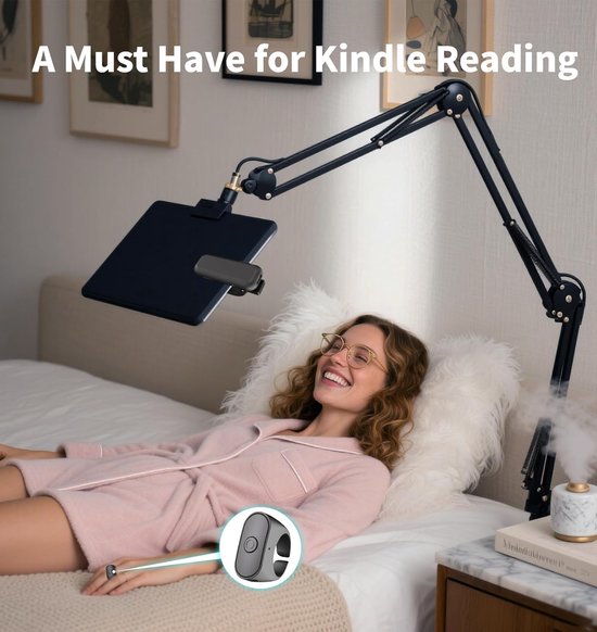 E-reader-pagina-omdraaier - Draadloze pagina-omdraaier - Afstandsbediening voor camera/camcorder - Compatibel met iPad, tablets en mobiele telefoons - Zwart van Merkloos — afbeelding 4