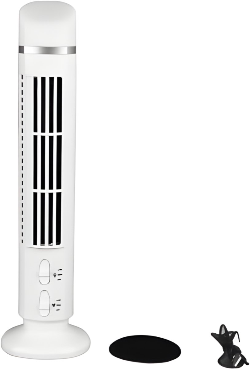 DYNA® Torenventilator - Toren Ventilator - Torenventilator Afstandsbediening - Wit - 38cm x 10cm x 10cm
