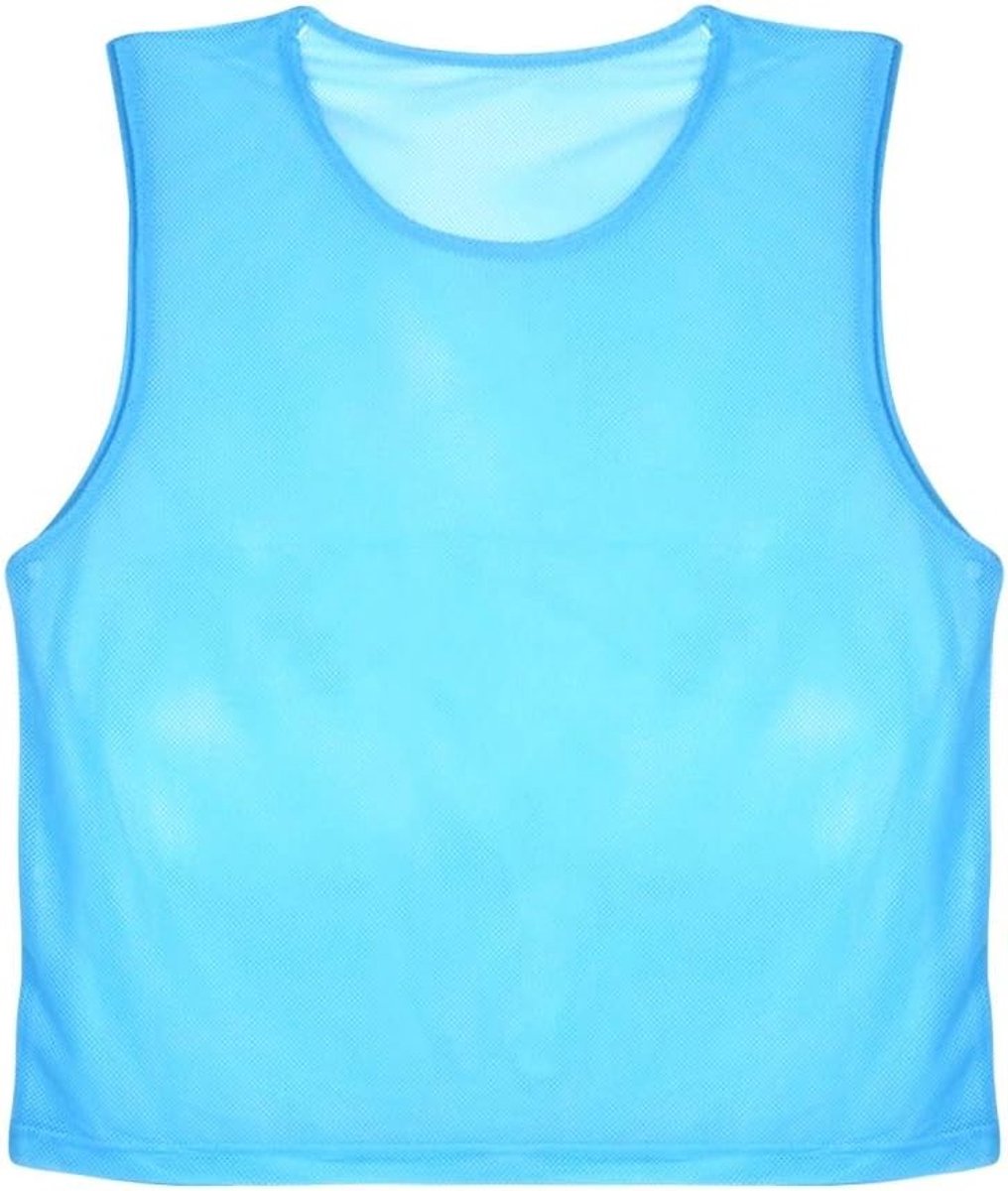 Sportvest voor volwassenen - Ademend trainingsjack voor voetbal, basketbal en rugby, 12 stuks