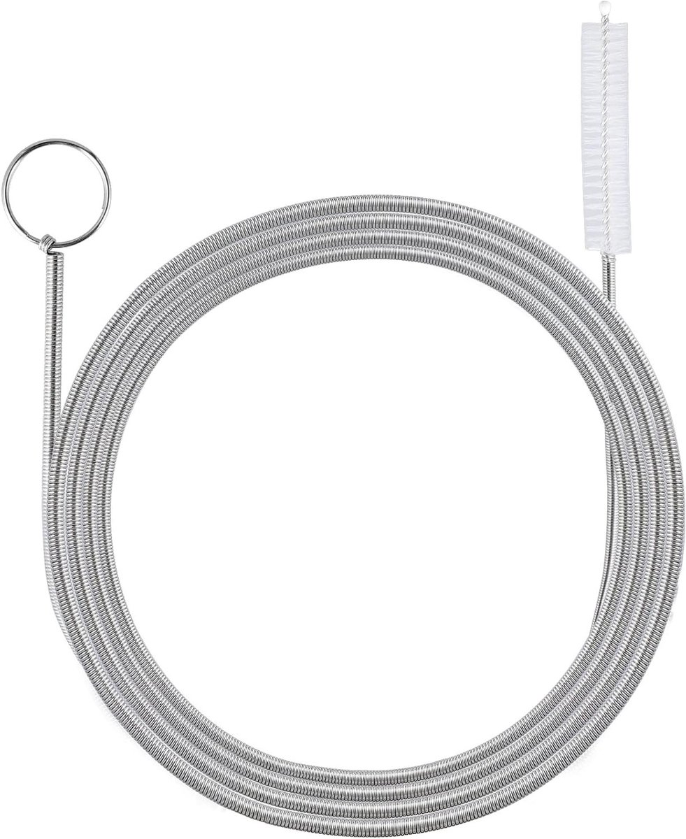 Reinigingsborstel voor Koelkast en Aquariums - Flexibele RVS Borstel van 155 cm voor Afvoer en Keuken