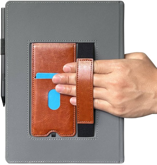 Hoesje Geschikt voor Pocketbook Inkpad One Luxe Hoes Beschermhoes Cover Cognac Bruin van Merkloos — afbeelding 3