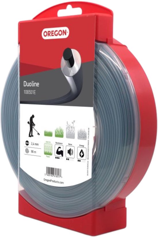 Oregon Duoline Serie - Dubbele Versterkte Maaidraad - 2,4mm x 90m - Duurzaam - Slijtvast van Oregon — afbeelding 2