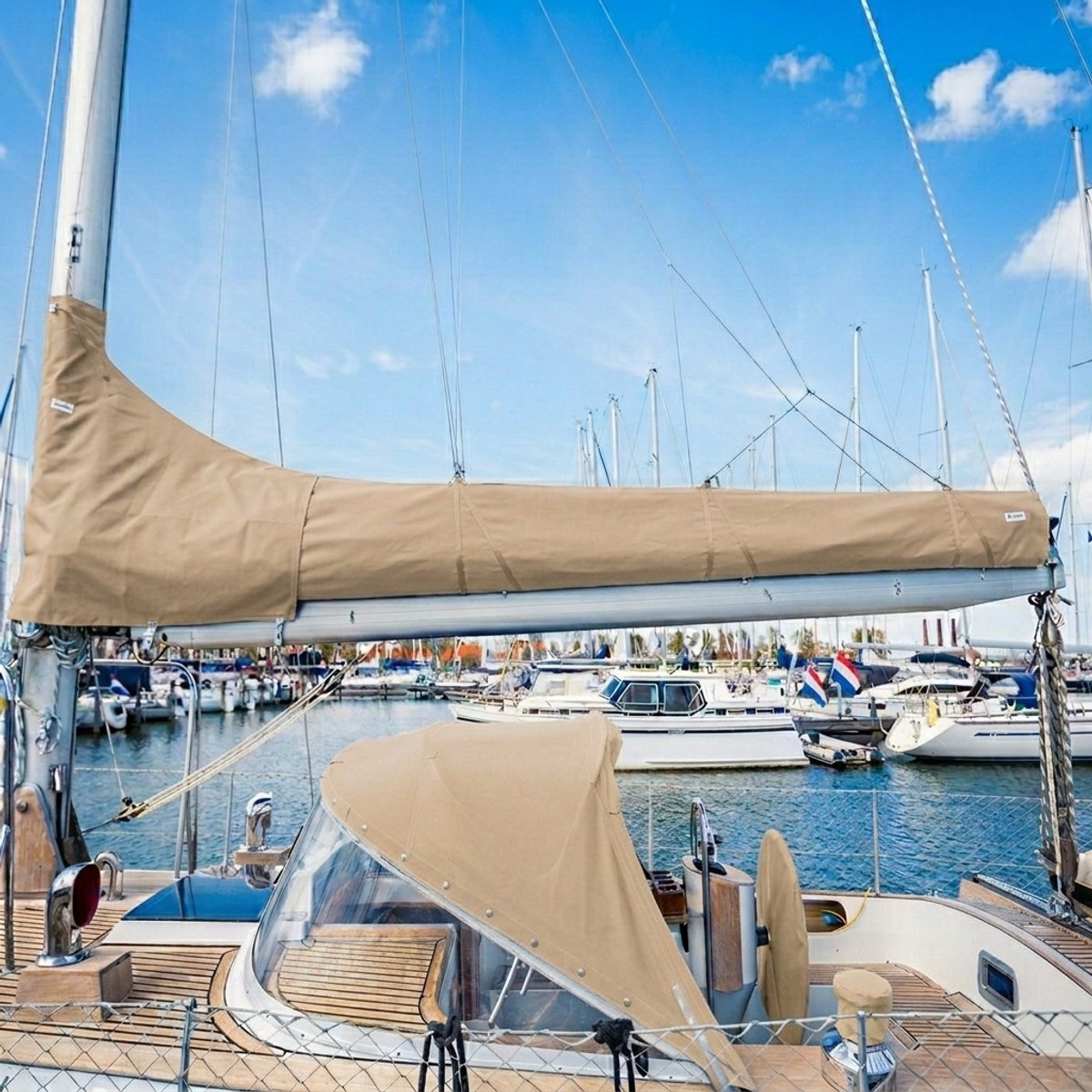 Lazybag Maindrop system / Grootzeil Opbergsysteem / Maat XS / Kleur Sahara