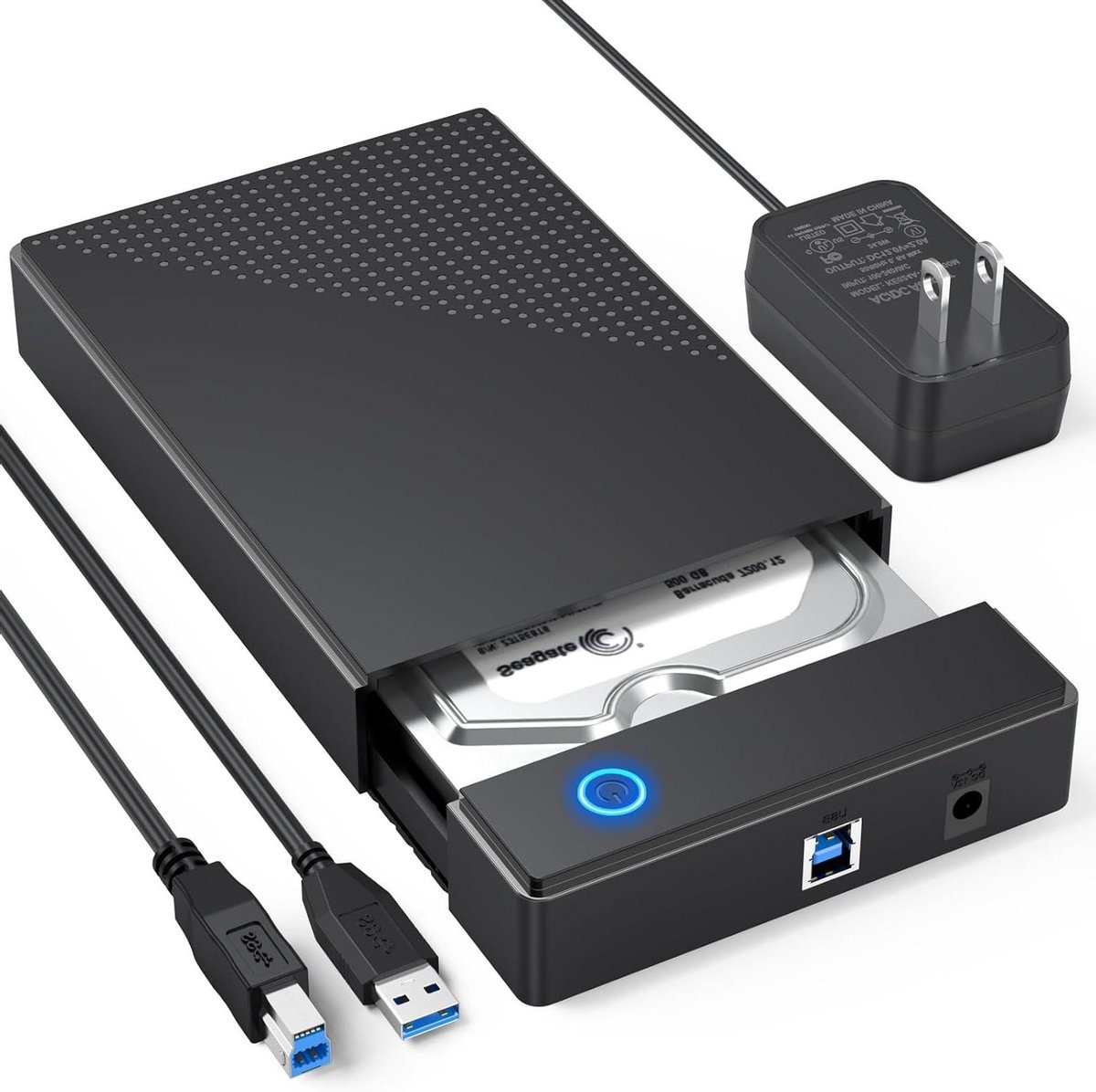 Hard Drive Enclosure - SATA Behuizing - Data Opslag - Hoge Snelheid - 20 TB - Zwart