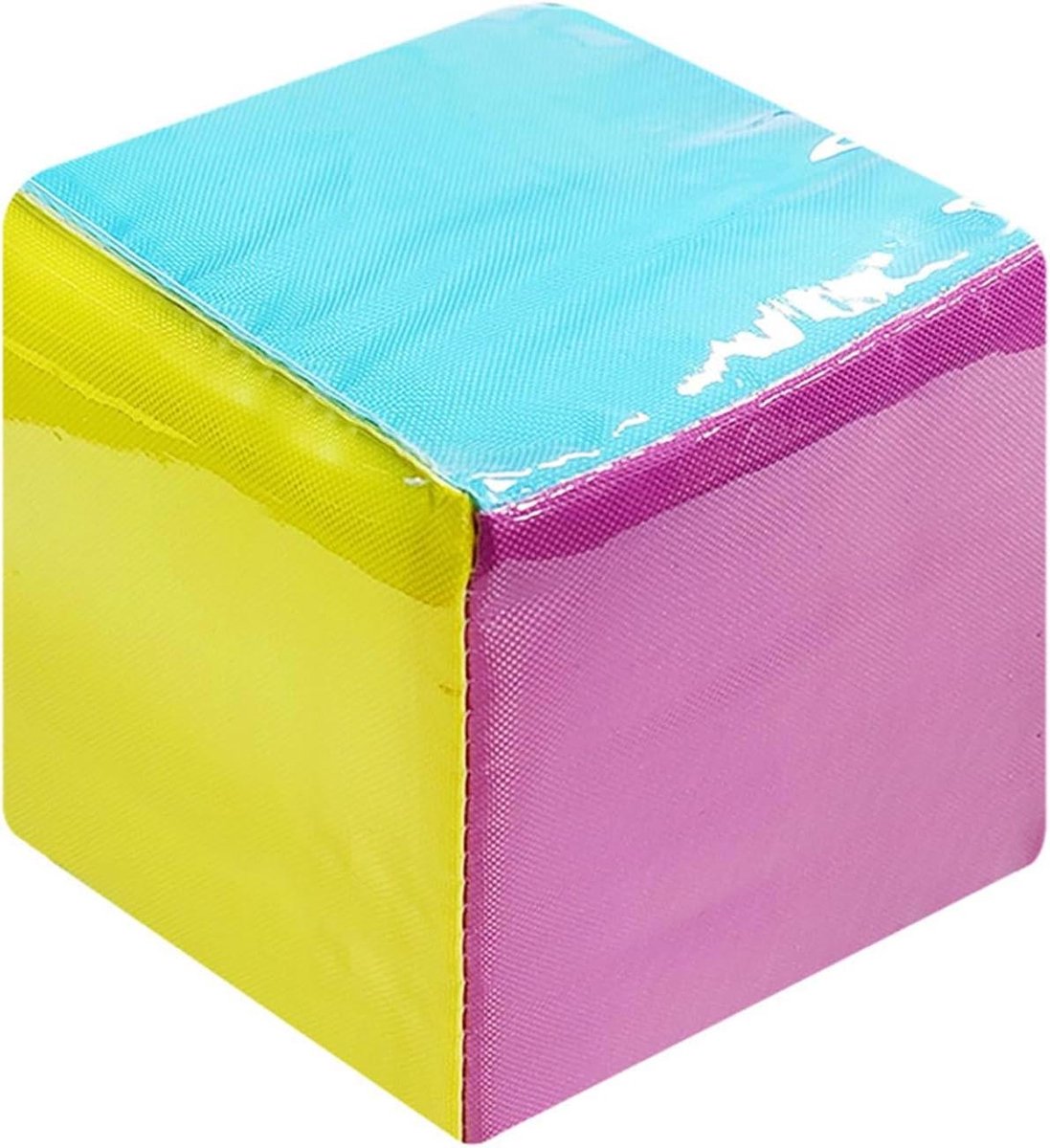 Zachte Dobbelstenen - Leerdobbelsteen Klaslokaal - Onderwijs Spelen - Doorzichtige Tas - 10 cm - Groot