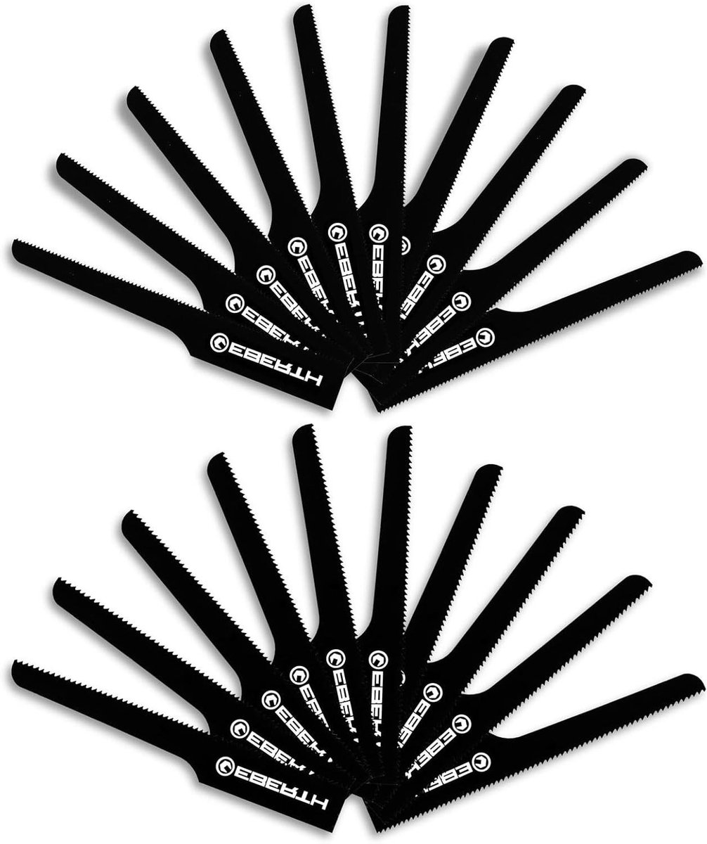 Decoupeerzaagbladen - Reservezaagjes - Metaal Zagen - 20 Stuks - 95 mm - Zwart