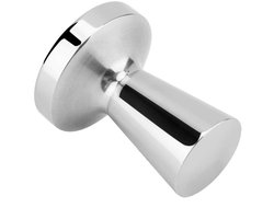 Koffietamper - Koffiepers Sabotage - Espresso Zetten - Massief Roestvrij Staal - 40 mm - Zilver