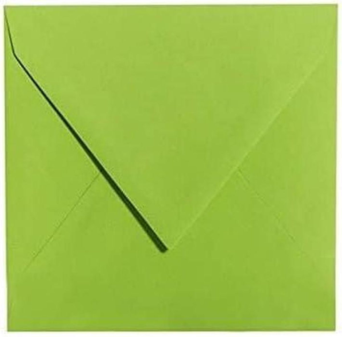 Vierkante Enveloppen - Papieren Poststukken - Uitnodigingen Versturen - Duitse Productie - 15 x 15 cm - Grasgroen