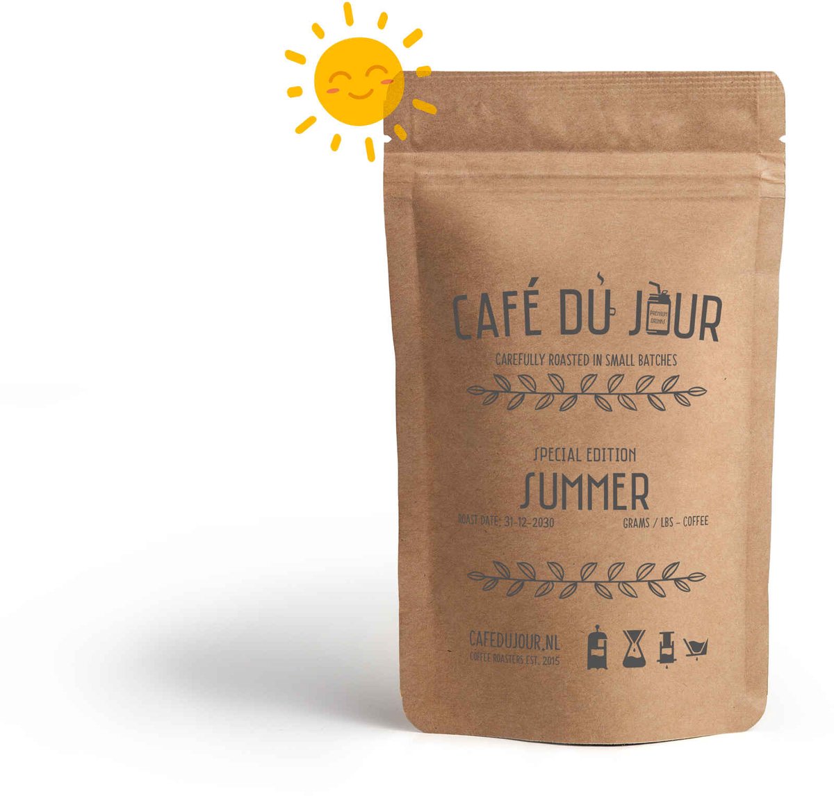Café du Jour Zomerkoffie - verse koffiebonen 500 gram