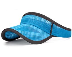 Zonneklep Dames - Zonnecap - Zonnehoed dames - Zonnepet - brede rand - Verstelbare gesp - UV-Beschermende - gaas - Sportieve Zonnekleppen - hardloophoed - Strandhoed - tennis pet - volwassenen - Zomer & Buiten - Dames/heren - stijlvol - blauw