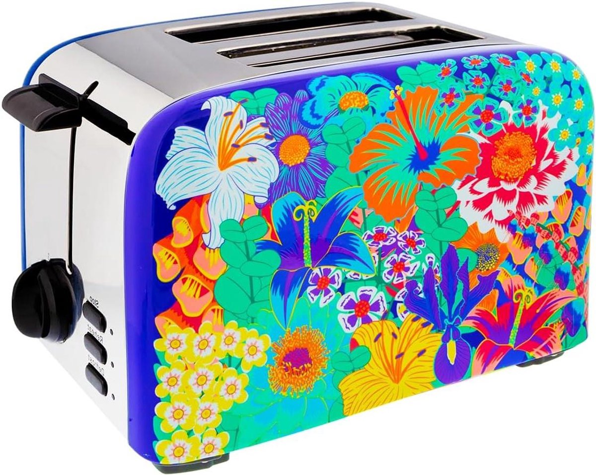 Broodrooster - Toastmachine - Ontbijt Bereiden - Vintage Design - 2 Sleuven - Boeket