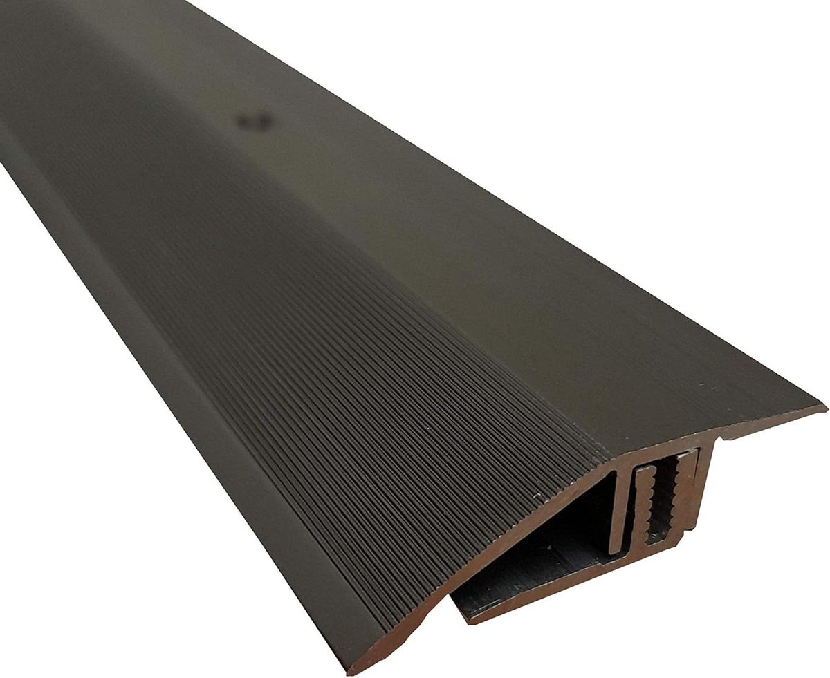 Parket Laminaat Profiel - Vloerprofiel Niveaucompensatie - Vloeren Egaliseren - Automatische Hoogte-instelling - 100 cm lang - Donker Brons