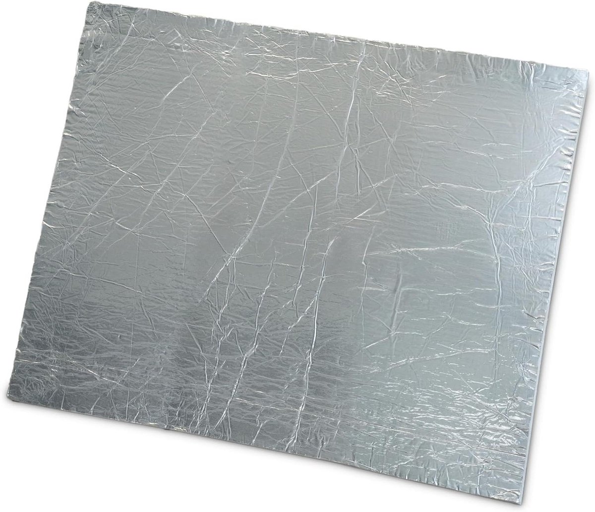 Keramische vezelmat - Hittebestendige isolatie - Isoleren van haarden - Aluminium gecoat - 600x500x5 mm - Wit