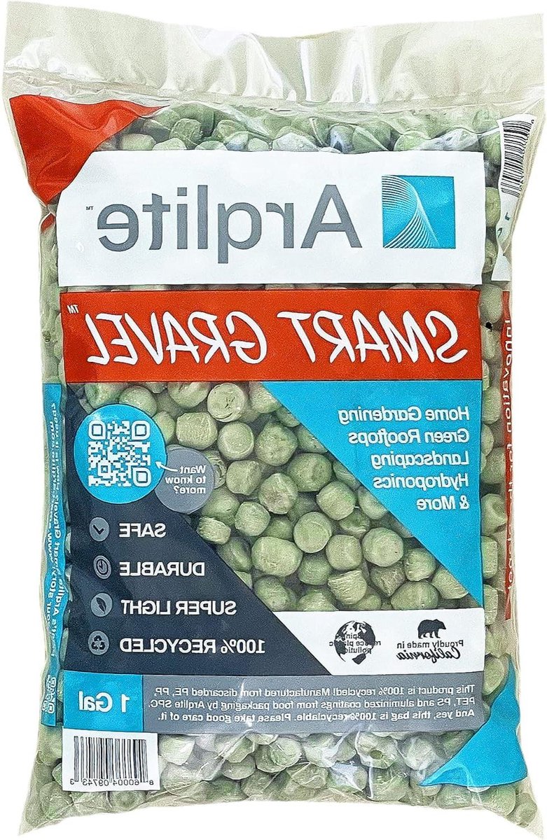 Smart Gravel Drainage - Plantenonderzetter Bodem - Gezonde Planten Wortels - 3x Lichter Dan Steen - 1 Gallon - Groen