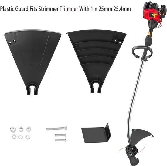 Beschermkap voor bosmaaier, plastic vervangingsdeksel voor heggenschaar past op strimmer trimmer met 1in 25mm 25.4mm zwart — afbeelding 3