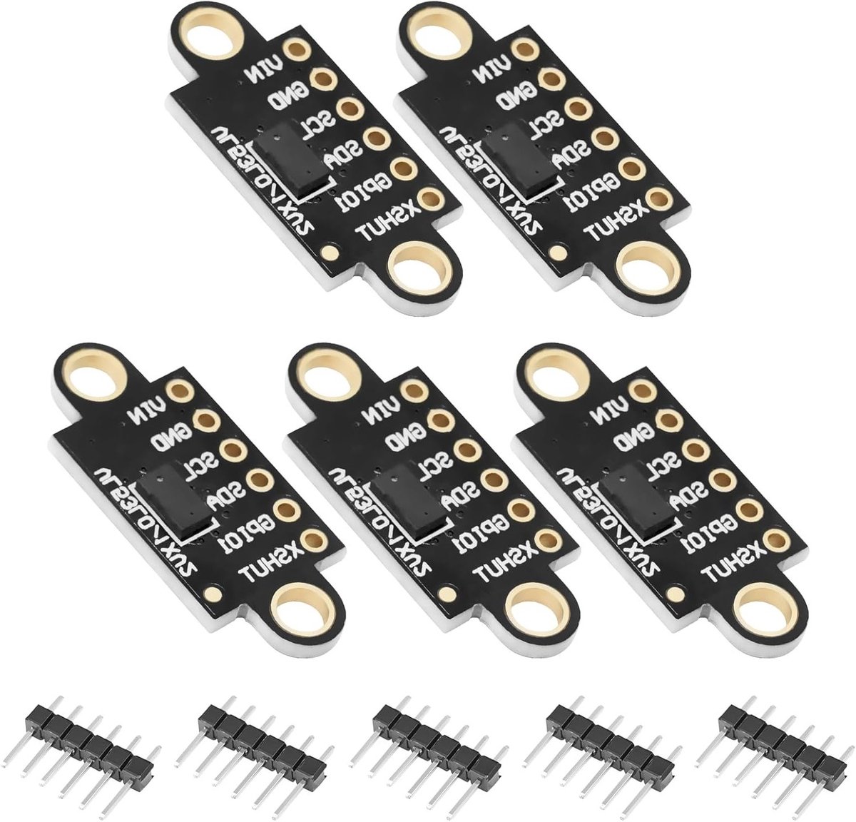 Laser Afstandssensor VL53L0X V2 - I2C Module voor Arduino, Drones en Robots - Set van 5 Stuks met Hoge Precisie en Betrouwbaarheid